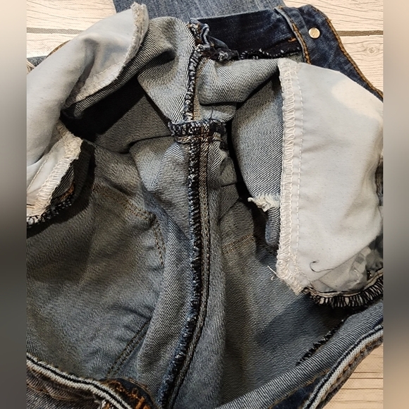 KUT from The Kloth Raw Hem Distressed Capri Cropped Peddle Pusher Jean Size 4 - Picture 12 of 14